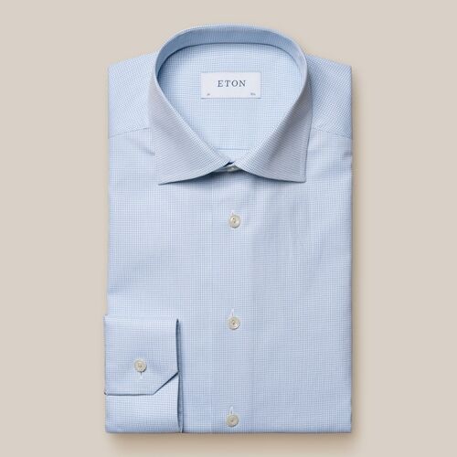 Eton Slim Fit - Light Blue Signature Twill Shirt